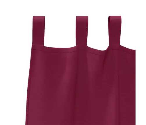 Aizkari Ar Aizkariem 2 Pcs Vīna Sarkans 245 X 140 Cm Poliesters Vidaxl