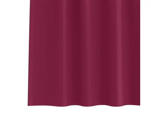 Aizkari Ar Aizkariem 2 Pcs Vīna Sarkans 245 X 140 Cm Poliesters Vidaxl