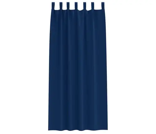 Užuolaidos Su Žiedais, Blokuojančios Šviesą Tamsiai Mėlyna