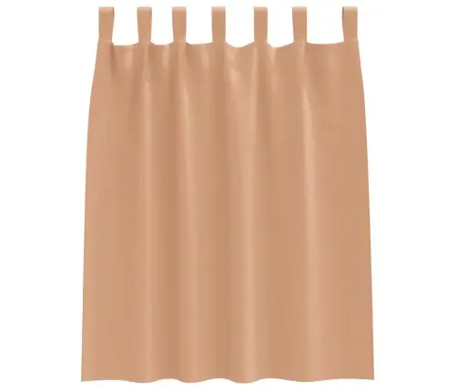 Aptumšojošie Aizkari 2 Pcs Gaiši Brūna 140 X 140 Cm Poliesters Vidaxl