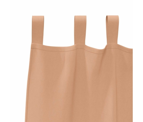 Aptumšojošie Aizkari 2 Pcs Gaiši Brūna 225 X 140 Cm Poliesters Vidaxl