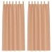 Aptumšojošie Aizkari 2 Pcs Gaiši Brūna 225 X 140 Cm Poliesters Vidaxl