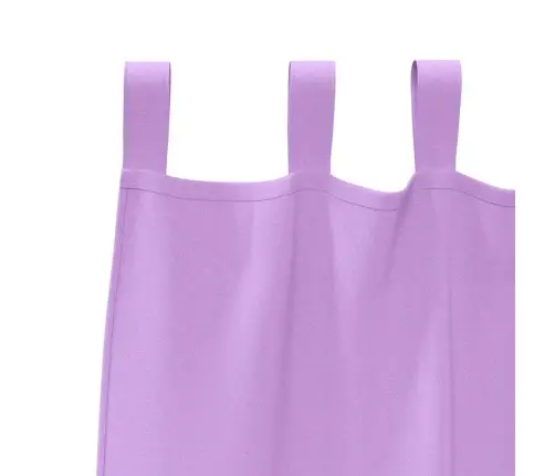 Aizkari Ar Aizkariem 2 Pcs Violeta 245 X 140 Cm Poliesters Vidaxl