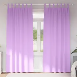 Aptumšojošie Aizkari Ar Aizkariem Violeta Poliesters Vidaxl