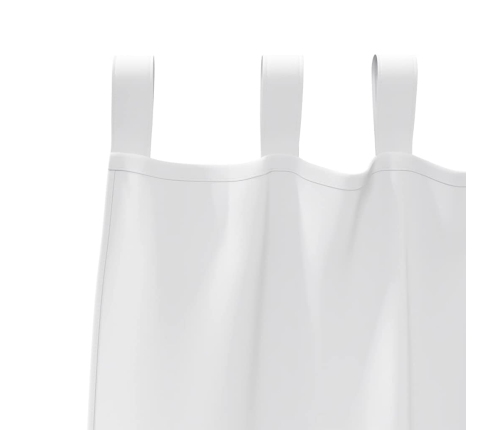 Aptumšojošie Aizkari 2 Pcs Tīri Balts 245 X 140 Cm Poliesters Vidaxl