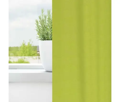 Užuolaidos Su Žiedais, Blokuojančios Šviesą Žalia Poliesteris