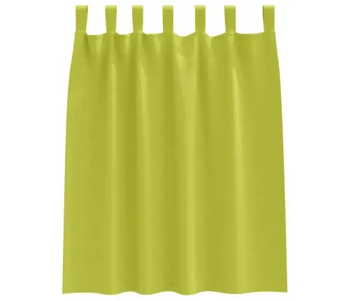 Užuolaidos Su Žiedais, Blokuojančios Šviesą Žalia Poliesteris