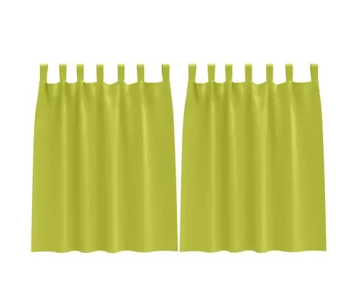 Užuolaidos Su Žiedais, Blokuojančios Šviesą Žalia Poliesteris