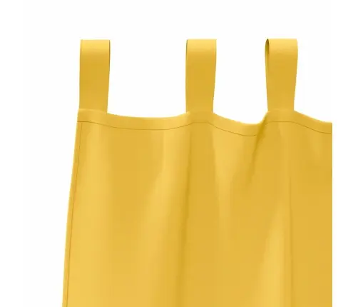 Aizkari Ar Aizkariem 2 Pcs Sinepju Dzeltena Poliesters Vidaxl Aizkari Ar Aizkariem 2 Pcs Sinepju Dzeltena Poliesters Vidaxl