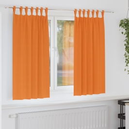 Pimendavad Kardinad Kardinatega Bright Orange Polüester