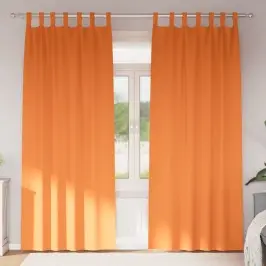 Aptumšojošie Aizkari Spoža Oranža Poliesters Vidaxl