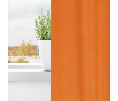Aizkari 2 Pcs Skaisti Oranžs 245 X 140 Cm Poliesters Vidaxl