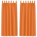 Aizkari 2 Pcs Skaisti Oranžs 245 X 140 Cm Poliesters Vidaxl