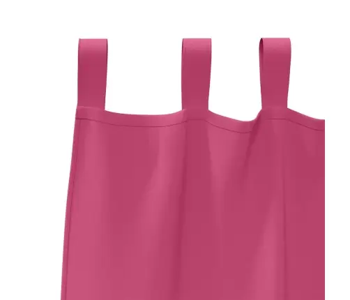 Aizkari Ar Aizkariem 2 Pcs Skaisti Rozā 245 X 140 Cm Poliesters Vidaxl