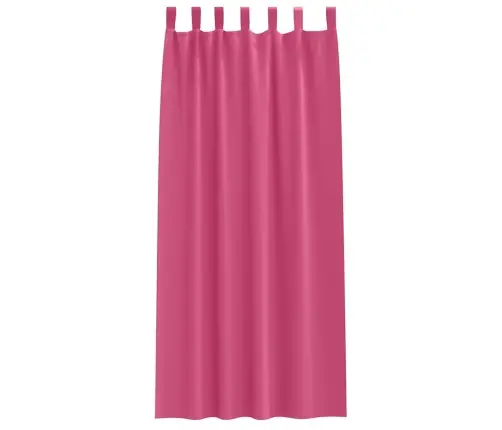 Kardinad Rõngastega Erk Roosa Polüester