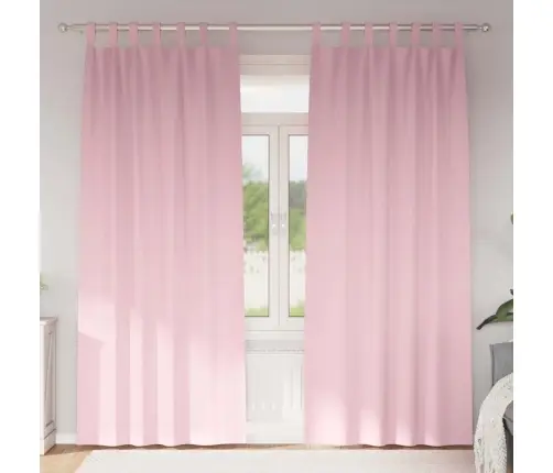 Aptumšojošie Aizkari 2 Pcs Bērnu Rozā 225 X 140 Cm Poliesters Vidaxl