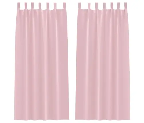 Aptumšojošie Aizkari 2 Pcs Bērnu Rozā 225 X 140 Cm Poliesters Vidaxl