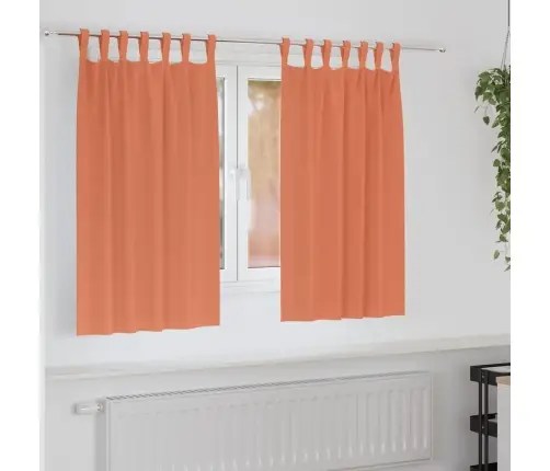 Aizkari Ar Aizkariem 2 Pcs Sarkanbrūns Poliesters Vidaxl