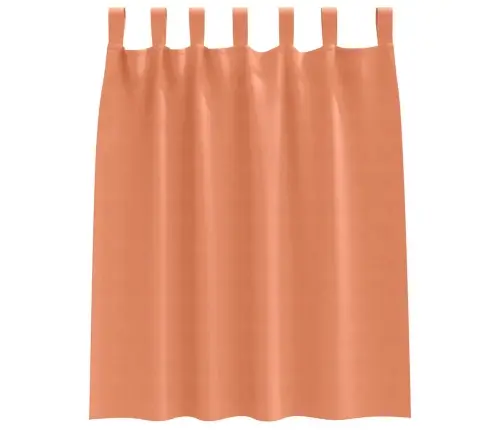 Aizkari Ar Aizkariem 2 Pcs Sarkanbrūns Poliesters Vidaxl