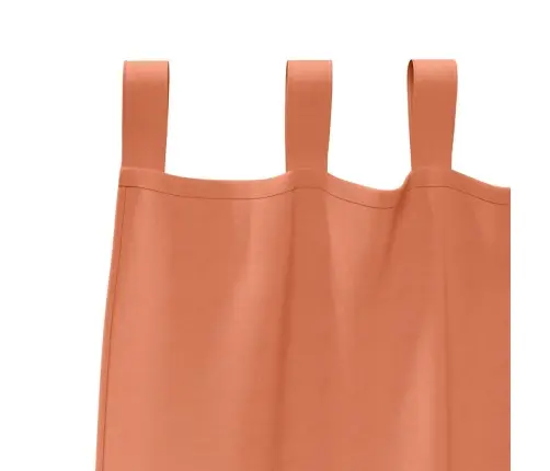 Kardinad Rõngastega Terrakota Polüester