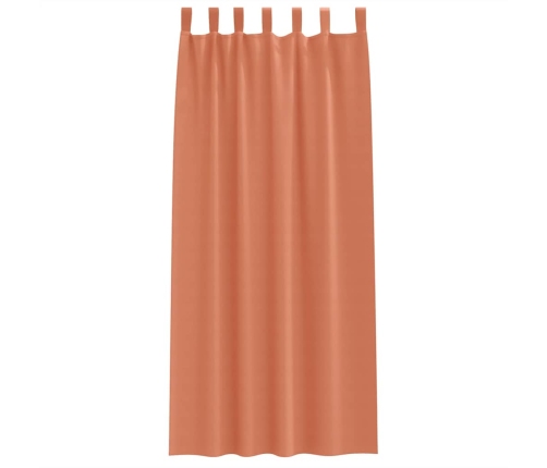 Aptumšojošie Aizkari 2 Pcs Sarkanbrūns 245 X 140 Cm Poliesters Vidaxl