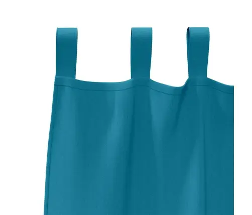 Aizkari Ar Aizkariem 2 Pcs Tirkīzzila 260 X 140 Cm Poliesters Vidaxl