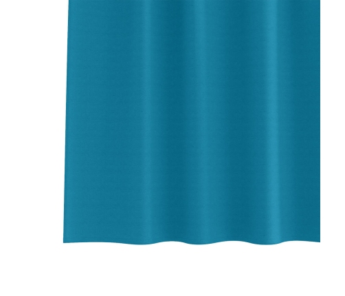 Aizkari Ar Aizkariem 2 Pcs Tirkīzzila 260 X 140 Cm Poliesters Vidaxl