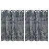 Kardin Kardinatega 2 Pcs Hõbedane 140 X 140 Cm Samet