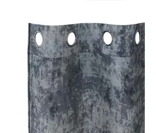 Samta Aizkari 2 Gab. Ar Acīm Sudraba Pelēki 225 X 140 Cm Vidaxl