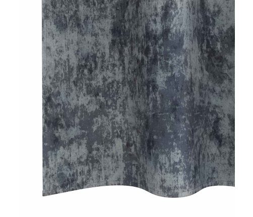 Užuolaida 2 Pcs Sidabrinė Pilka 260 X 140 Cm Aksomas