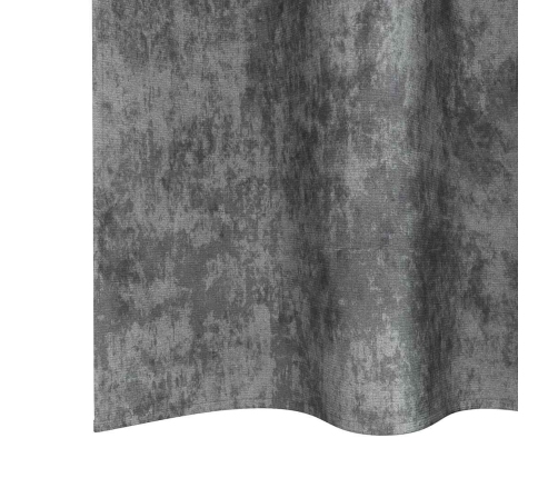 Užuolaida Su Užuolaidomis 2 Pcs Pilka 175 X 140 Cm Aksomas