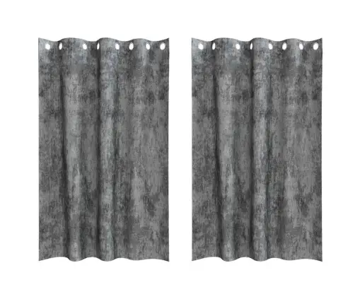 Samta Aizkari 2 Gabali Ar Acīm - Pelēki, 175 X 140 Cm Vidaxl