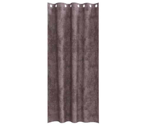 Užuolaida Su Užuolaidomis 2 Pcs Ruda 245 X 140 Cm Aksomas