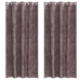 Užuolaida Su Užuolaidomis 2 Pcs Ruda 245 X 140 Cm Aksomas