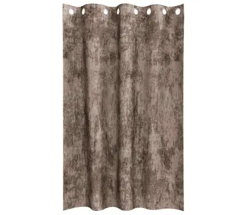 Kardin Kardinatega 2 Pcs Cappuccino 175 X 140 Cm Samet