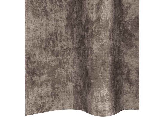 Samta Aizkari 2 Gab. Ar Acīm Cappuccino 260 X 140 Cm Vidaxl