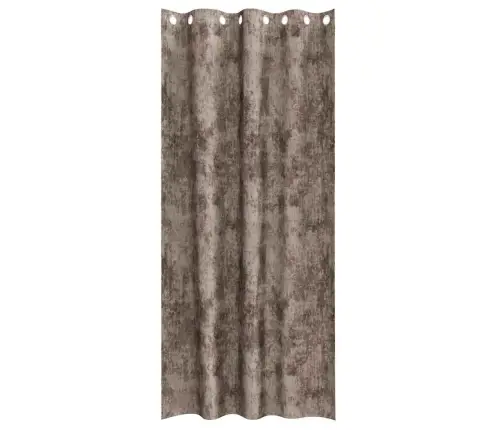 Satiinist Kardinad 2 Pcs Cappuccino 260 X 140 Cm Samet