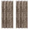 Satiinist Kardinad 2 Pcs Cappuccino 260 X 140 Cm Samet