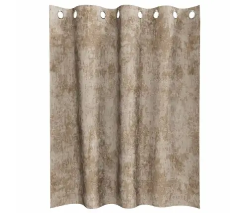 Aksominio Tipo Užuolaidos 2 Pcs Šampano 140 X 140 Cm Aksomas