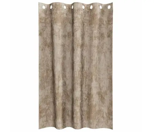 Aksominio Tipo Užuolaidos 2 Pcs Šampano 175 X 140 Cm Aksomas