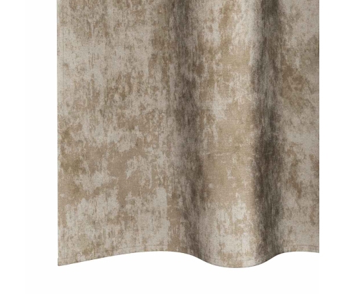 Kardin Kardinatega 2 Pcs Šampanjavärvi 245 X 140 Cm Samet