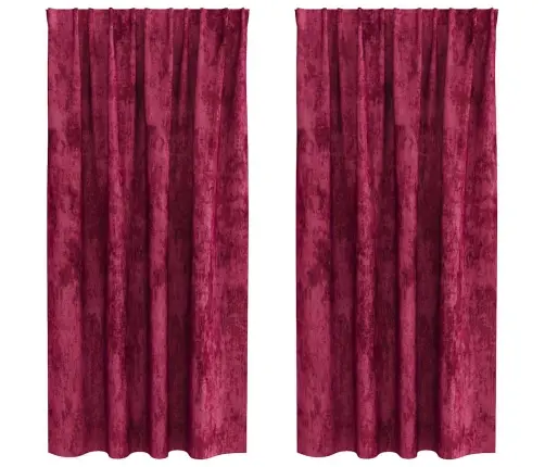 Samta Aizkari 2 Gab. Ar Aci, Vīna Sarkans, 175 X 140 Cm Vidaxl
