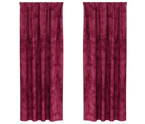 Samta Žalūzijas 2 Gabali Ar Caurumiem Vīna Sarkans 245X140 Cm Vidaxl Samta Žalūzijas 2 Gabali Ar Caurumiem Vīna Sarkans 245X140 Cm Vidaxl