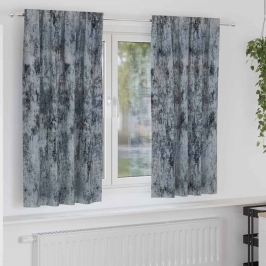 Užuolaida 2 Pcs Sidabrinė Pilka 175 X 140 Cm Aksomas