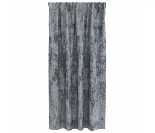 Kardin Kardinatega 2 Pcs Hõbedane 175 X 140 Cm Samet