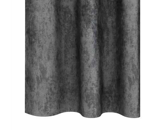 Užuolaida Su Užuolaidomis 2 Pcs Pilka 225 X 140 Cm Aksomas