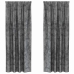 Užuolaida Su Užuolaidomis 2 Pcs Pilka 225 X 140 Cm Aksomas