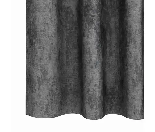 Samta Aizkaru Komplekts 2 Gabali Ar Acs Caurumiem Pelēkā Krāsā 260 X 140 Cm Vidaxl