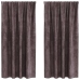 Kardin Kardinatega 2 Pcs Pruun 175 X 140 Cm Samet