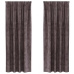 Užuolaida Su Užuolaidomis 2 Pcs Ruda 225 X 140 Cm Aksomas